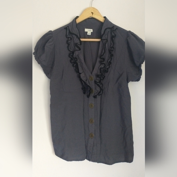 Anthropologie Puff Sleeve 90's Y2K Fairycore Cottagecore Blouse S - Picture 1 of 7